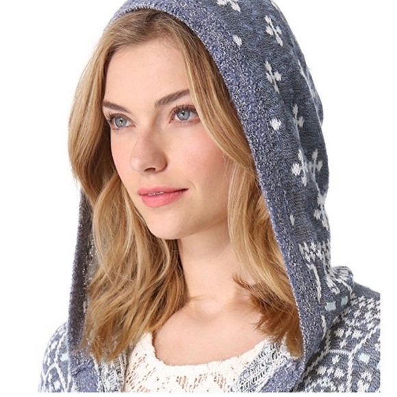 Free People Americana Long Cardigan with hood - Picture 2 of 8